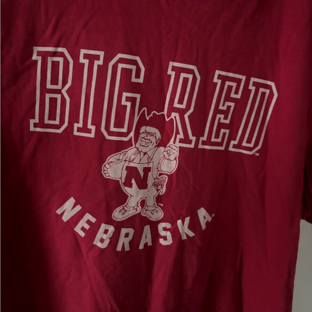 Nebraska Big Red Women's Short Sleeve Tee - Red - Picture 2 of 4